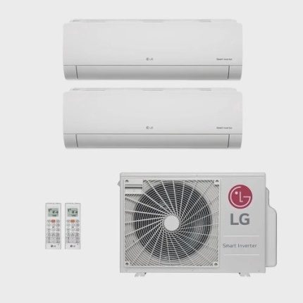 Ar-Condicionado Multi Split Inverter LG 18.000 (1x Evap hw 7.000 + 1x Evap hw 9.000) Quente/Frio 220V