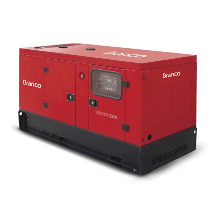 Gerador de Energia a Diesel Cabinado 35,7 Kva 220V com AVR e Painel ATS BD-33000E3S Branco