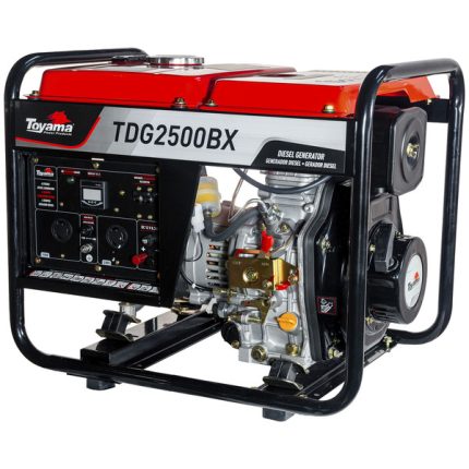 Gerador de Energia a Diesel Aberto 2,2 Kva Bivolt TDG2500BX Toyama