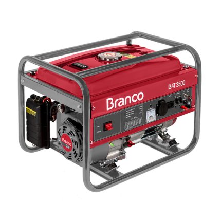 Gerador de Energia a Gasolina Aberto 3,5 Kva Bivolt com AVR B4T-3500 Branco
